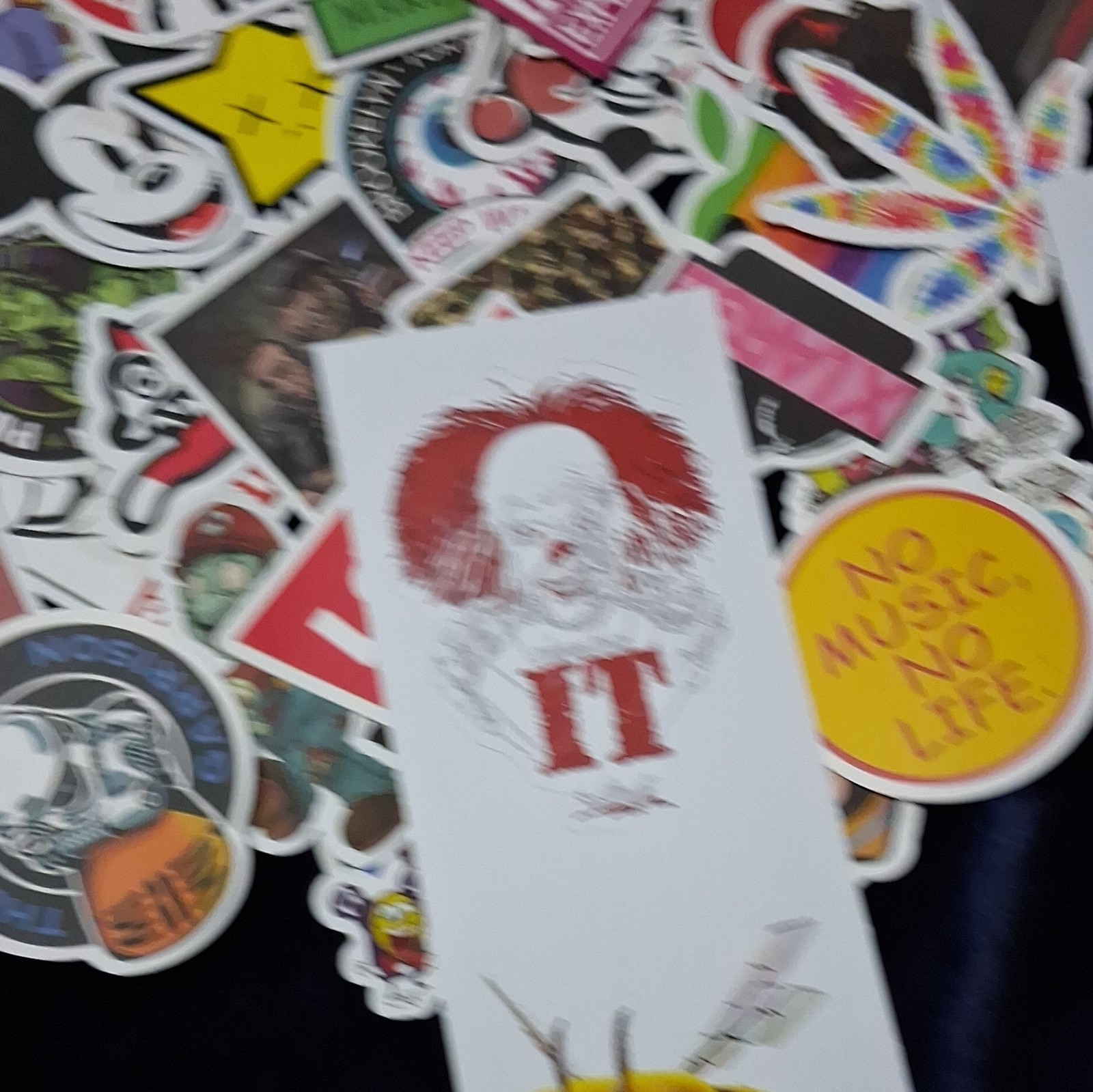 Assorted Music Sticker Lot, Multicolor Mixed Designs & Decals