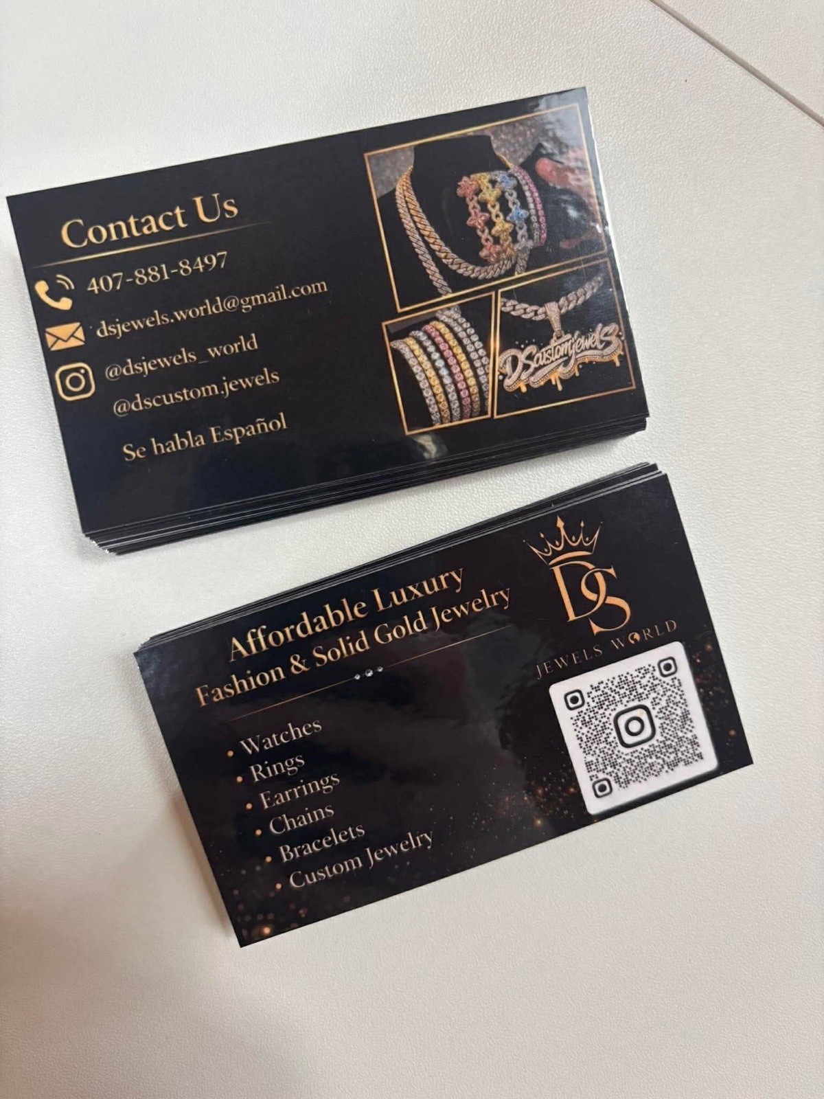 Custom Business Cards Logo Small Business Branding Glossy Design