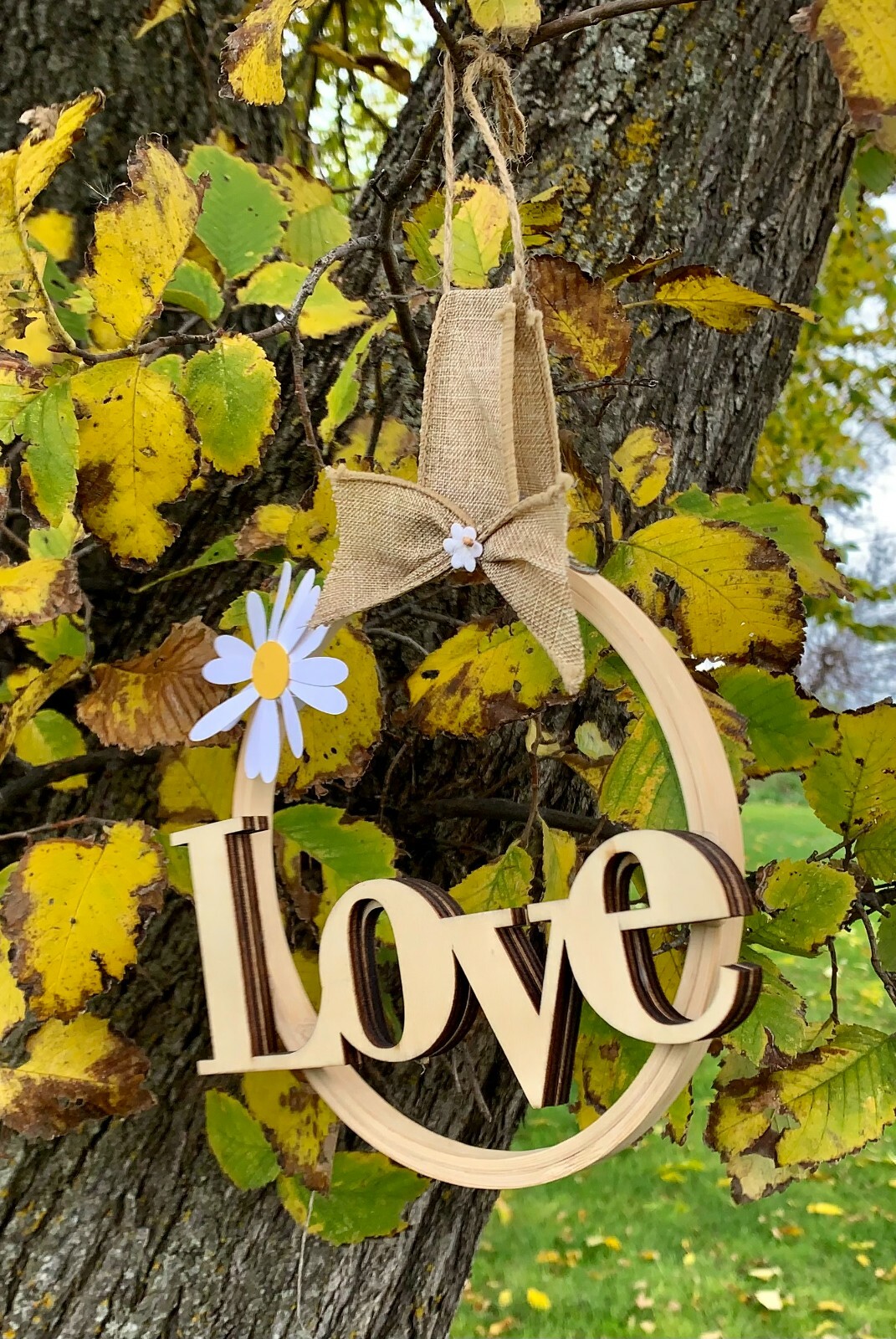 Interchangeable "LOVE" Sign for Front Door Decor Hanging Decoration LOVE 
