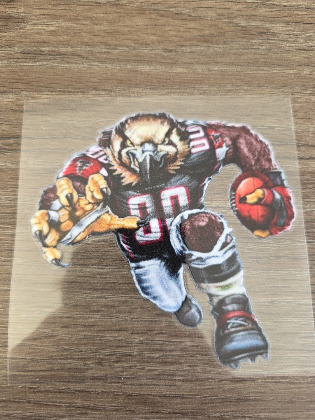 Atlanta Falcons Runninb Football Player Raised UV DTF Decal 4in X 4in Color