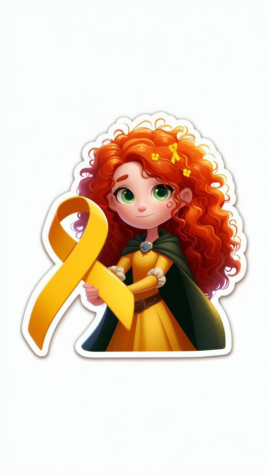 Cancer Awareness Girl Sticker Decal Laptop Wall Mirror Cup Tumblr Locker Bin
