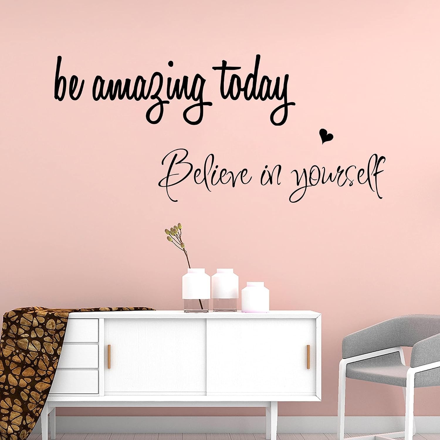 Inspirational Quote Wall Decals Removable Motivational Letter Stickers for Cl…
