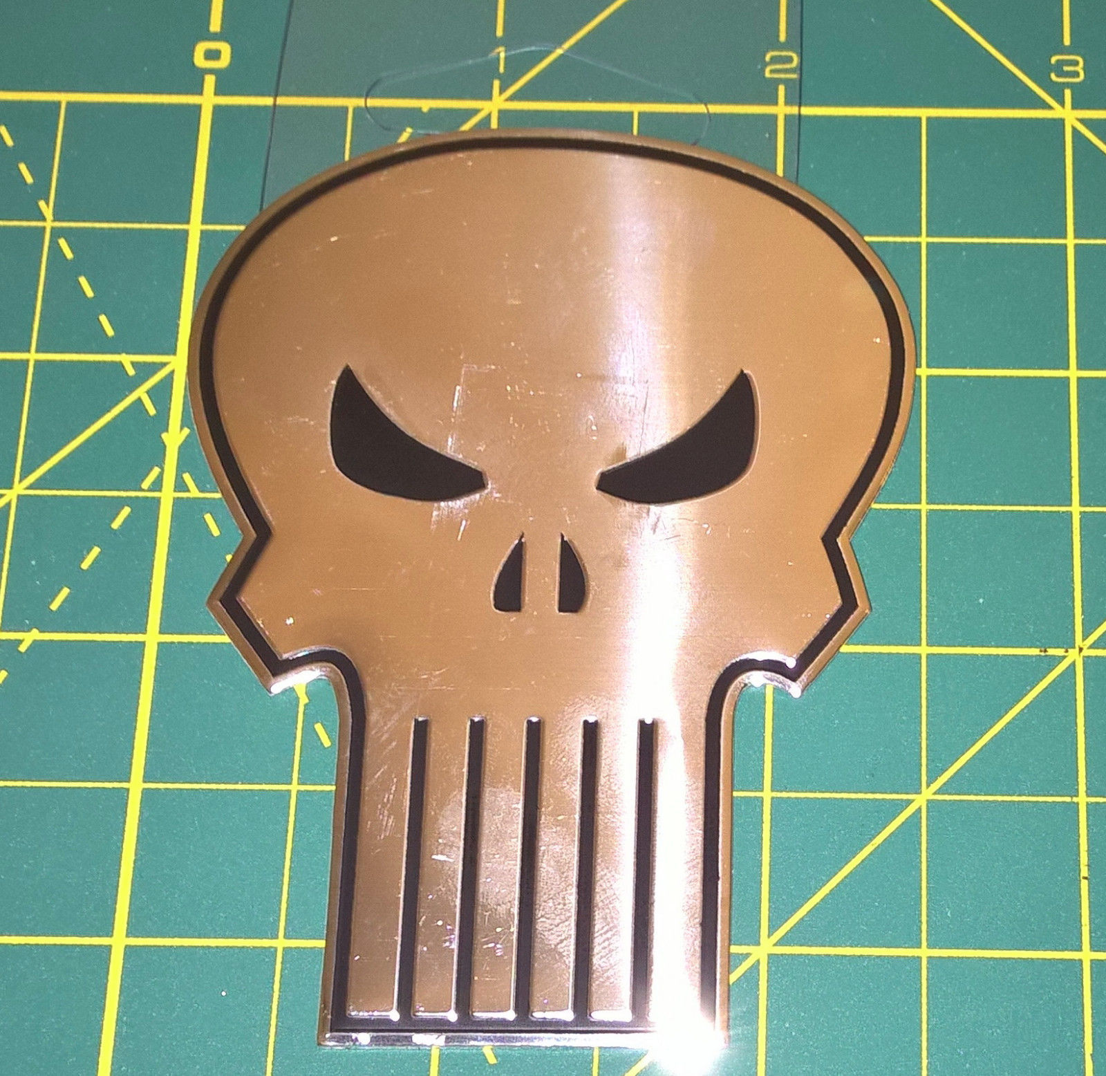 The Punisher Sticker Classic Skull Marvel Metallic Marvel Comics 2.00" NEW