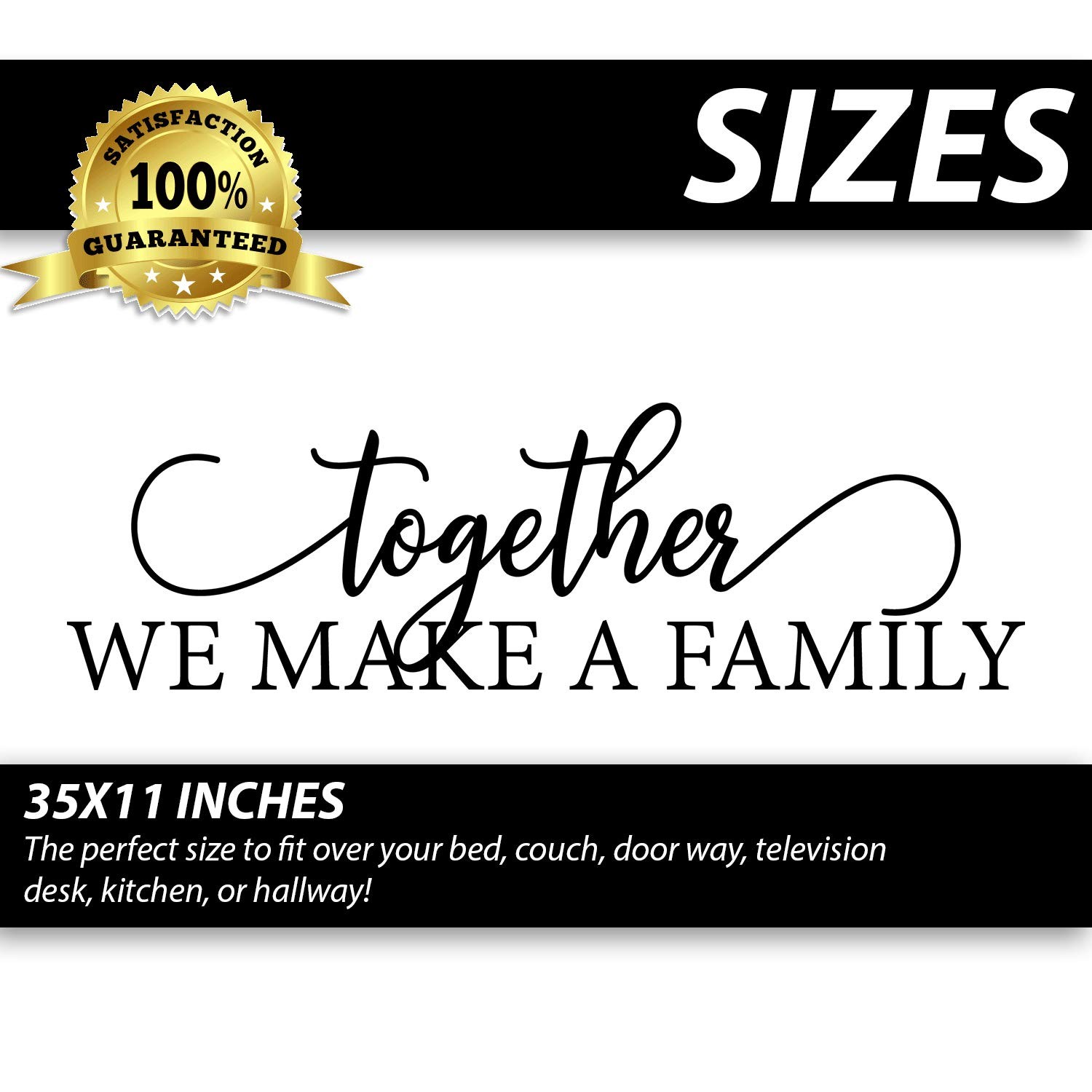 – Large Family Wall Decals for Living Room Decor Family Wall Decor Wall Stick…