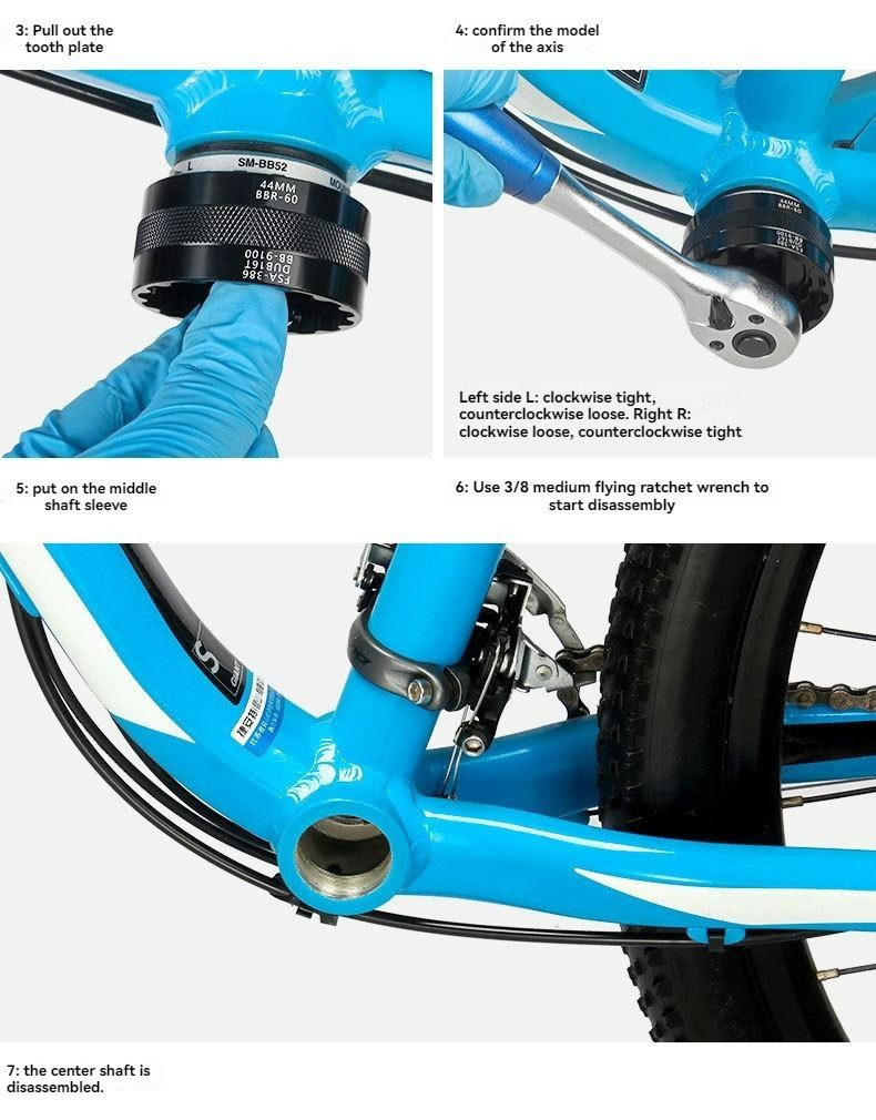 5 in 1 Bottom Bracket Tool BSA30 BB386 DUB BB52 BB93 Install Remover