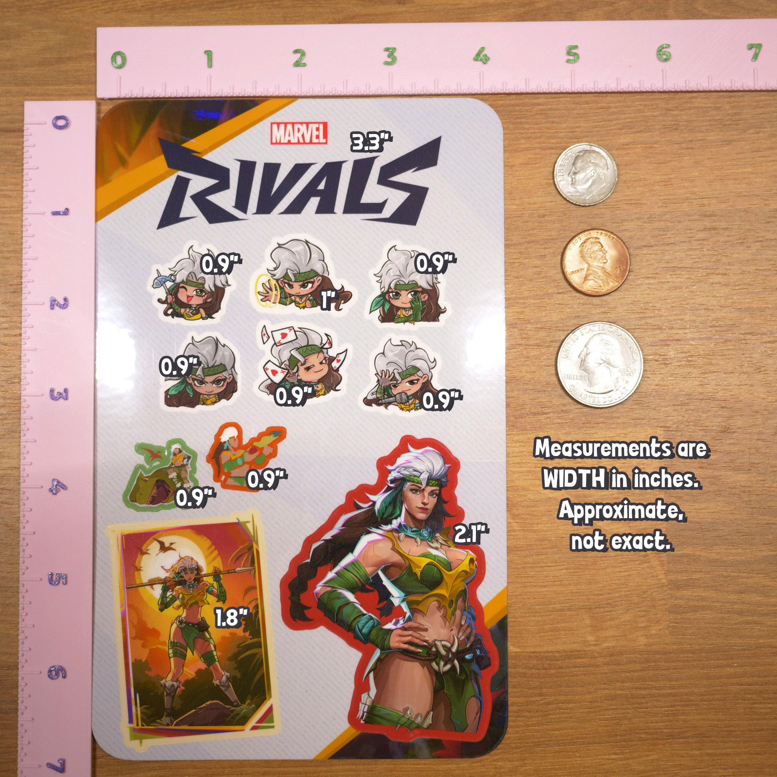 Marvel Rivals Rogue (Savage South) Sticker Sheet