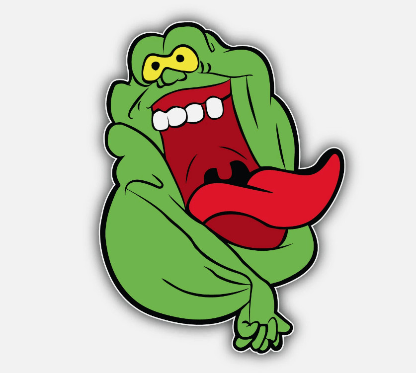Ghostbusters Cartoon Slimer sticker Logo laptop vinyl decal