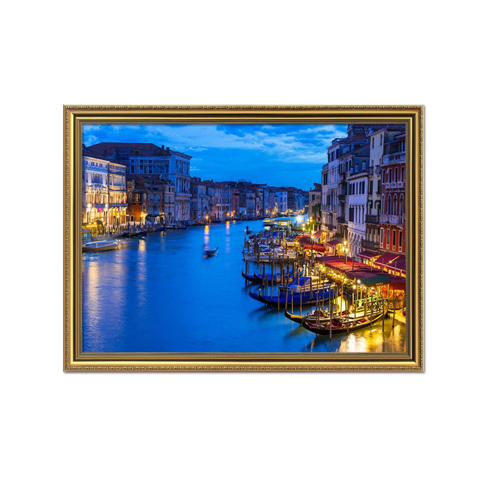 3D Night River City 6 Framed Poster Home Decor Print Painting Art AJ WALLPAPER