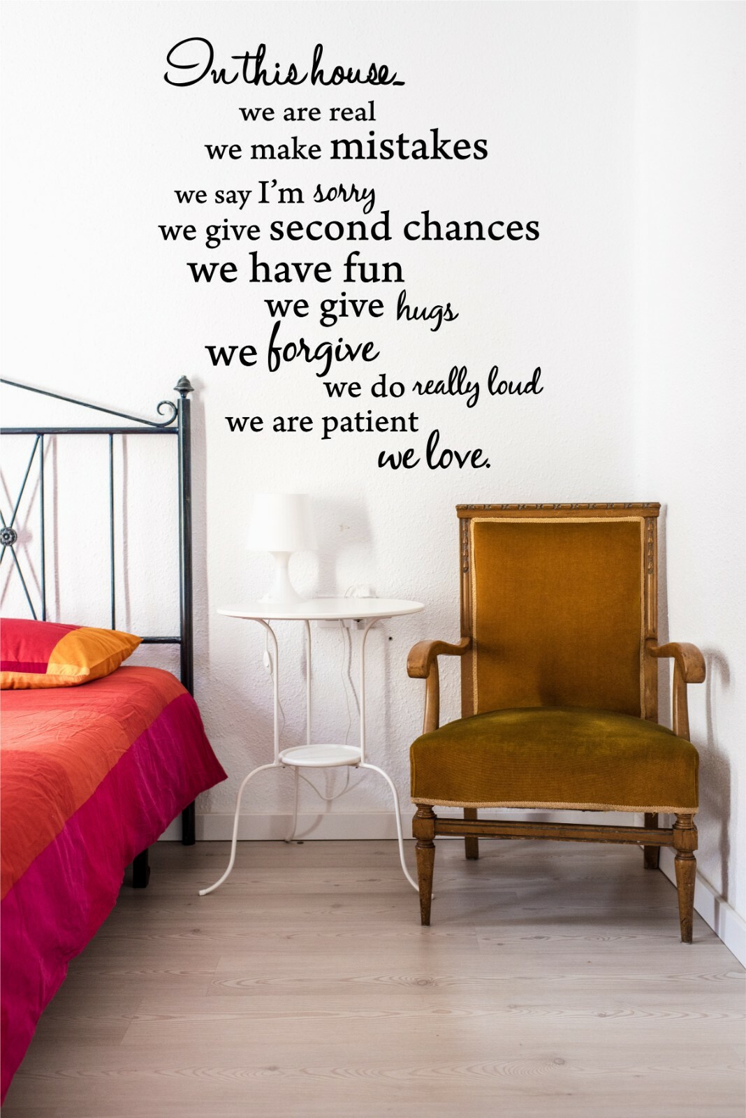 in This House Wall Art Vinyl Decal Vinyl Wall Art Inspirational Quotes Saying