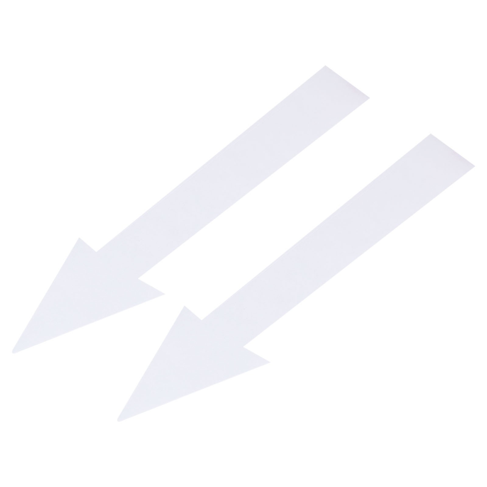 10 Pack 8"x2" Directional Arrow Sticker Self Adhesive Decal Sign White