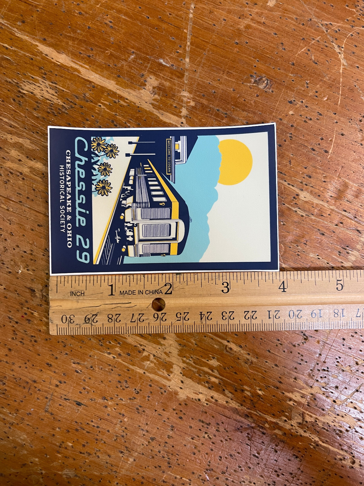 Sticker, Chessie 29 Decal 3″x4″ C&O Historical Society Railroad Rectangle NEW