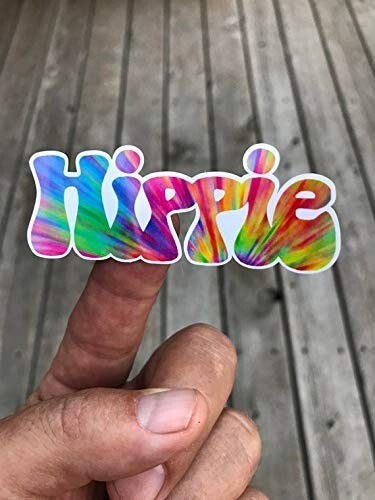 Tie Dye Hippie Sticker Laptop Sticker Water Bottle Sticker, Phone Sticker