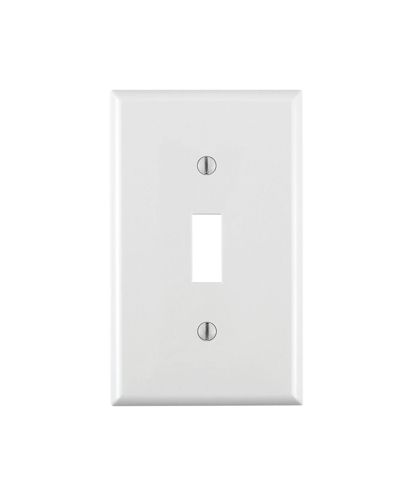 Leviton 1-Gang Toggle Device Switch Wallplate, Standard Size, Thermoplastic N…
