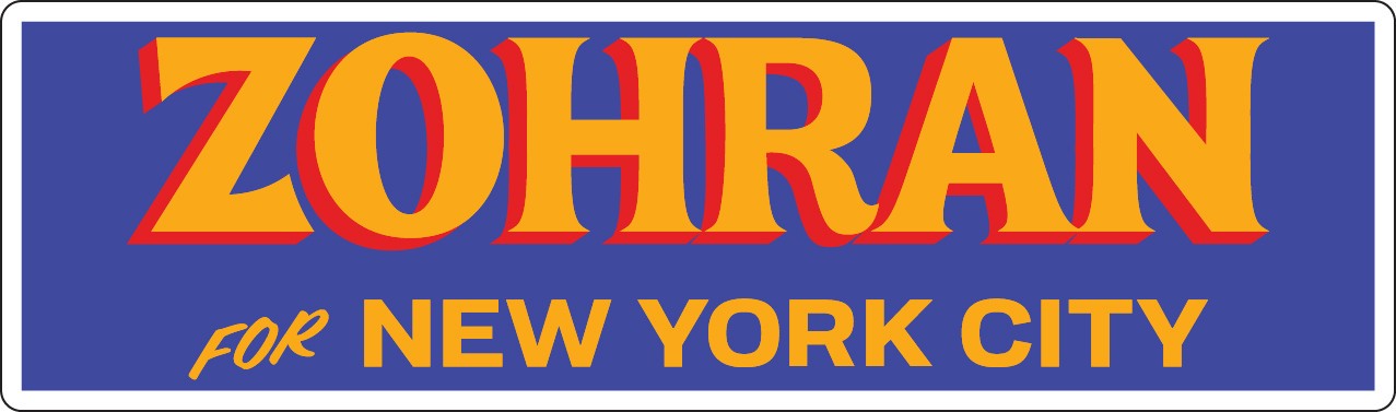 Zohran for New York City – Full Color Decal / Sticker!
