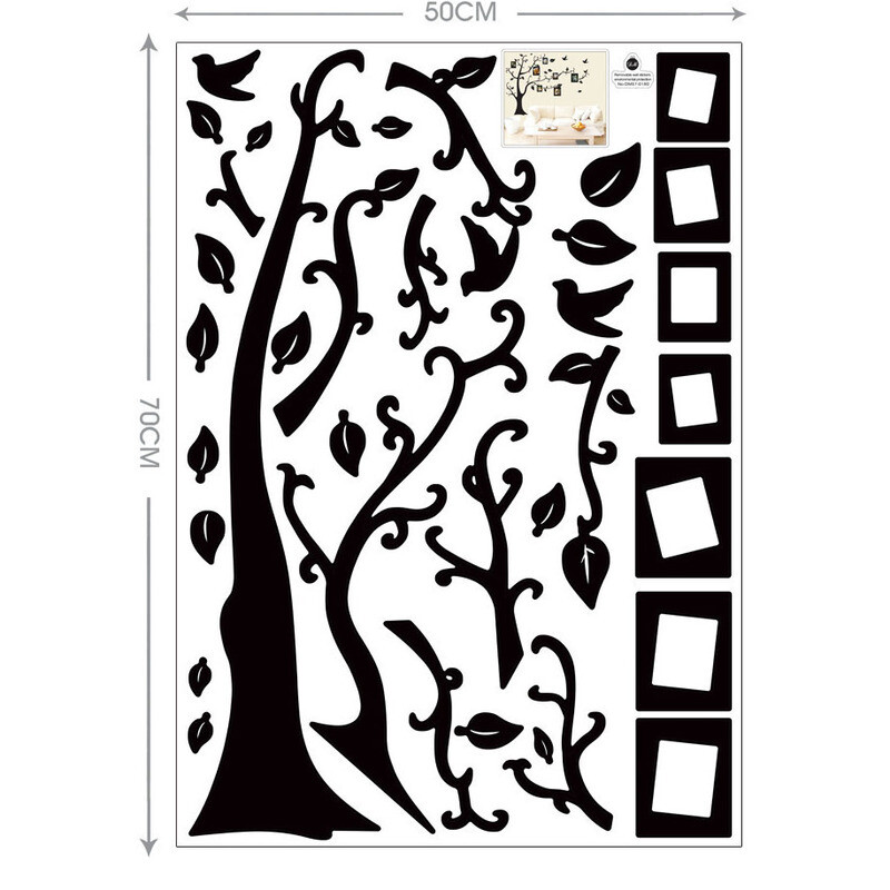 Removable Family Tree Decal Mural Stickers DIY Art-Vinyl Sticker Wall Art Decor
