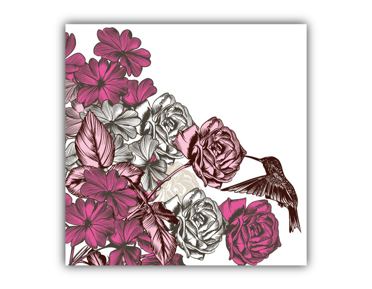 Floral Bird Car Bumper Sticker Decal