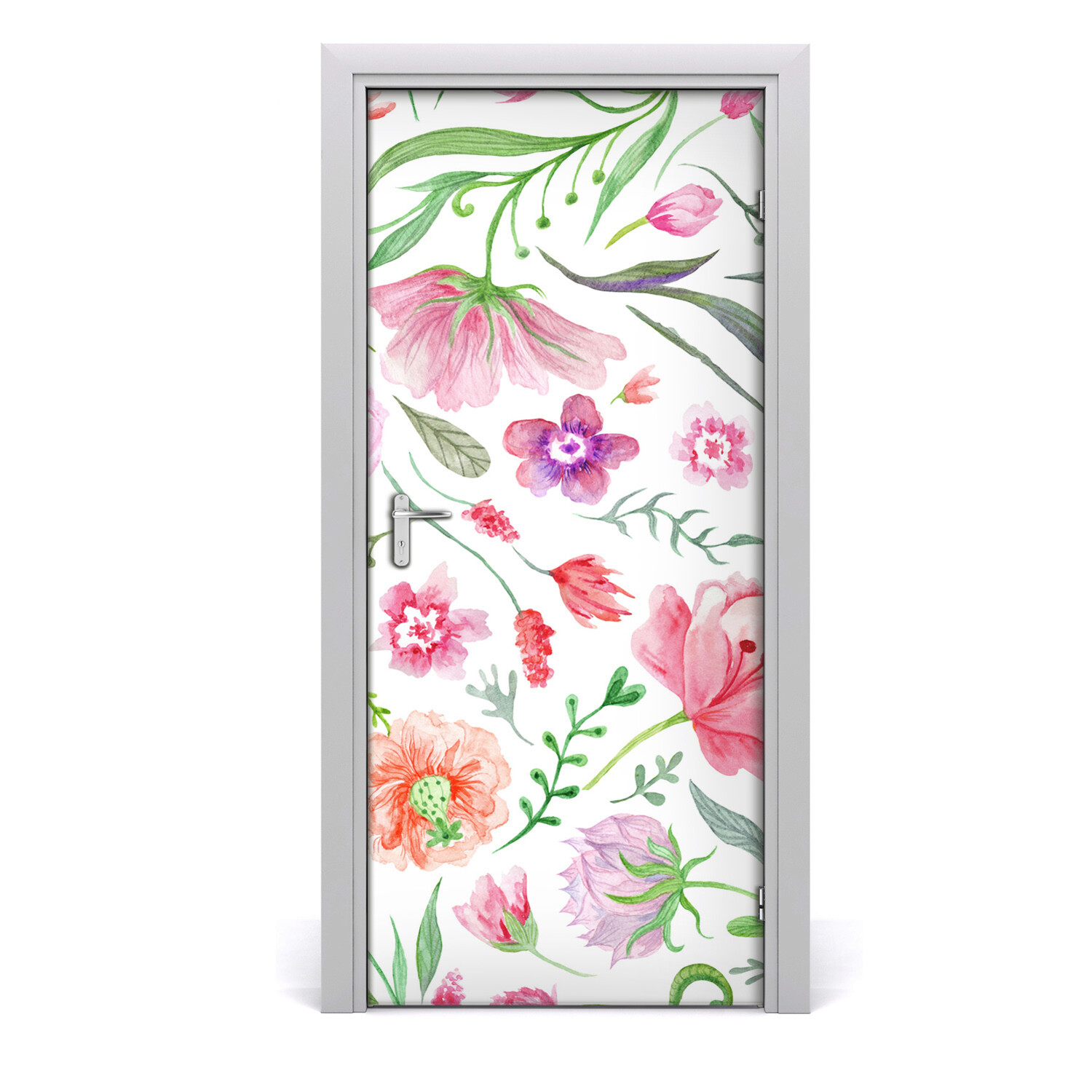 3D Home Art Door Wall Self Adhesive Removable Sticker Flowers Field flowers