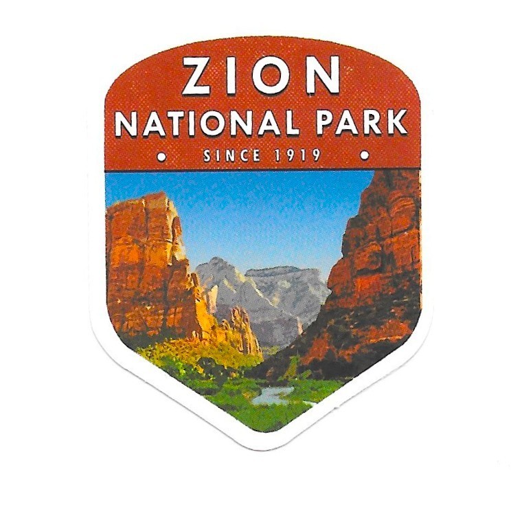Zion National Park Sticker Vinyl Decal Travel Scrapbook Journal Nature Souvenir