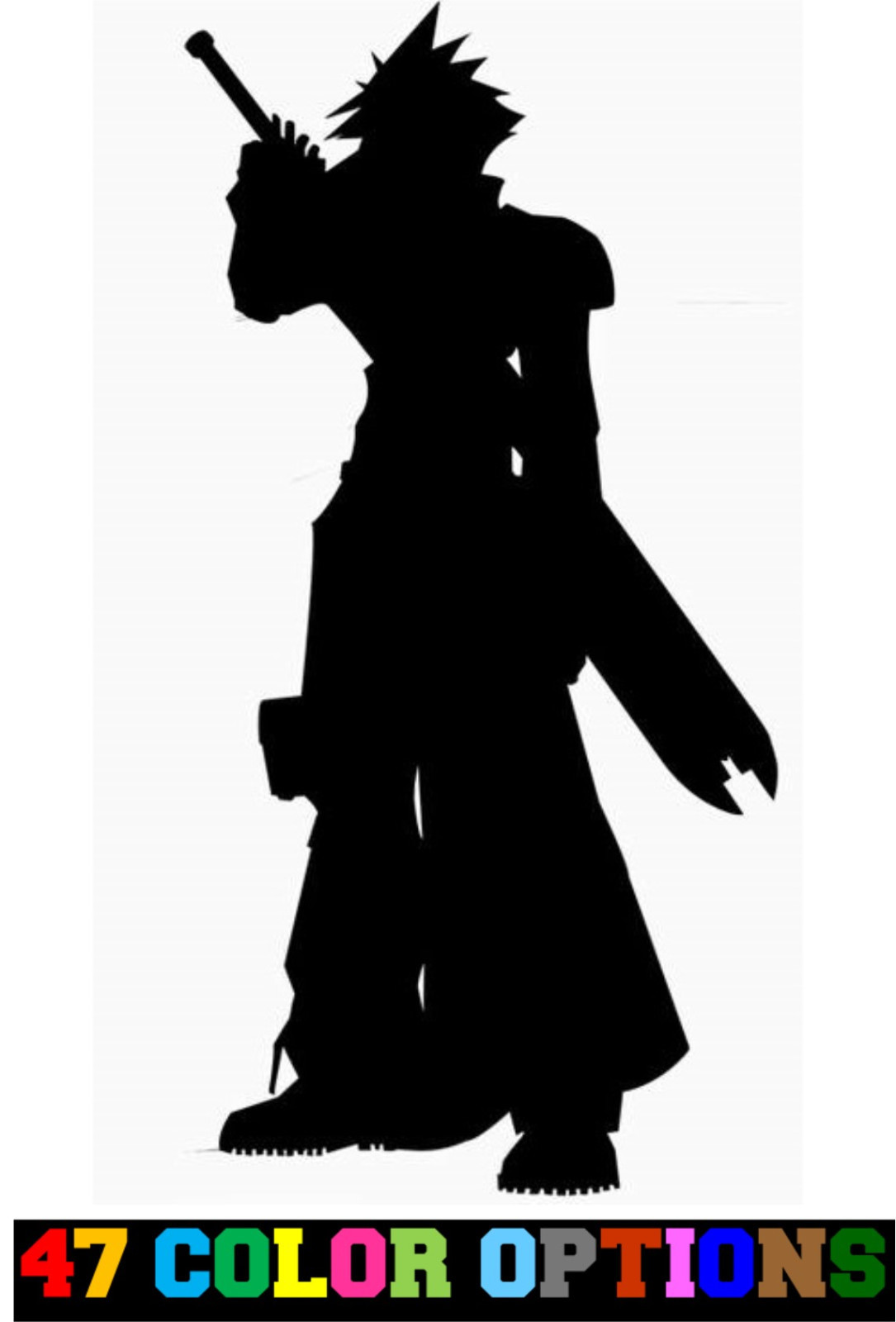 Vinyl Decal Truck Car Sticker Laptop – Video Games Final Fantasy 7 Cloud v3
