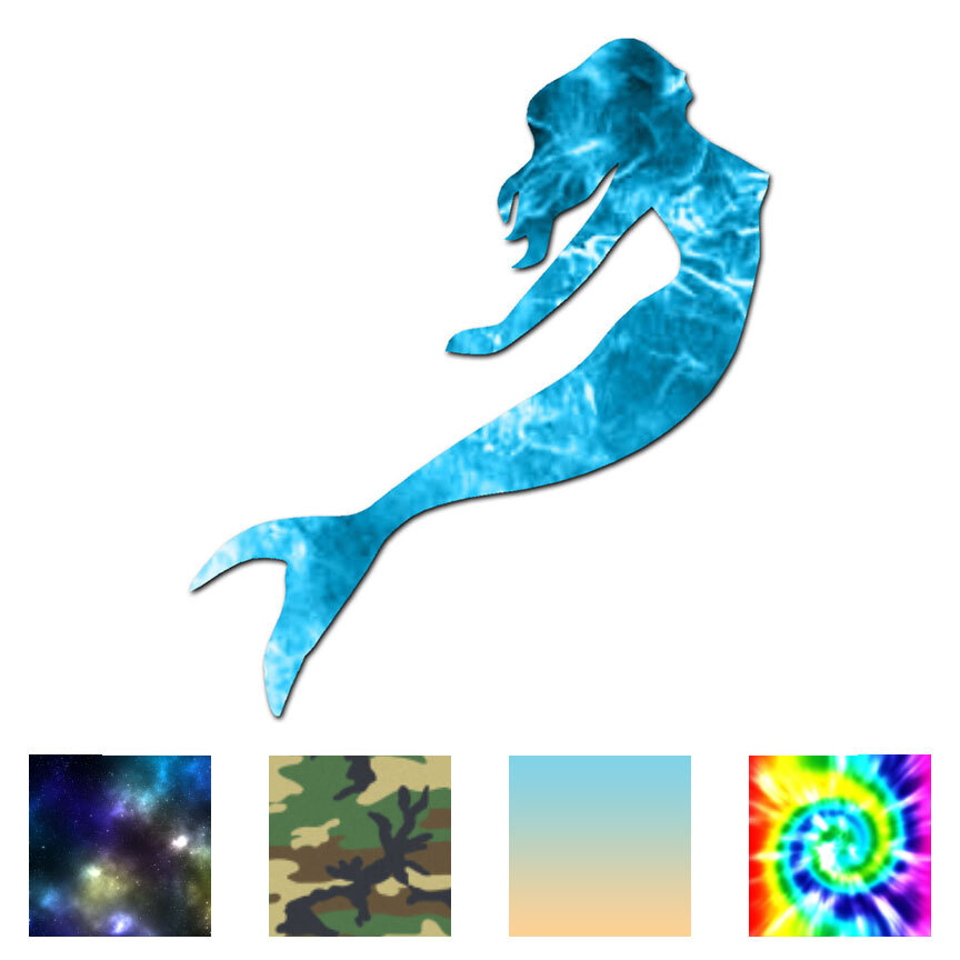Mermaid – Vinyl Decal Sticker – Multiple Patterns & Sizes – ebn449
