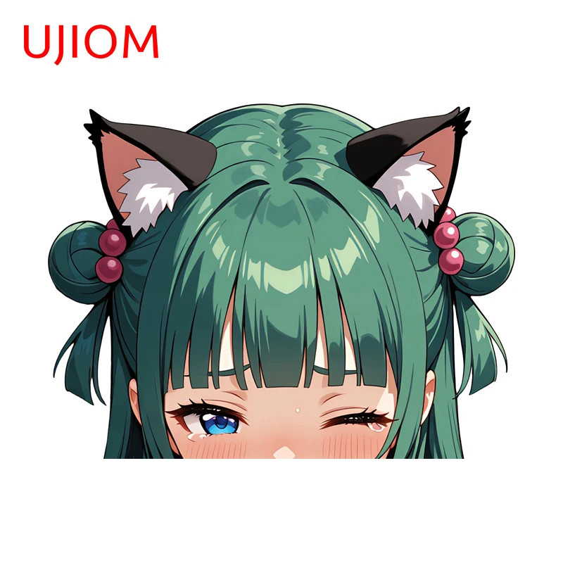 UJIOM Peeker Maomao Cat Ears Wall Sticker Graphics Decal Kitchen Cupboard Decor