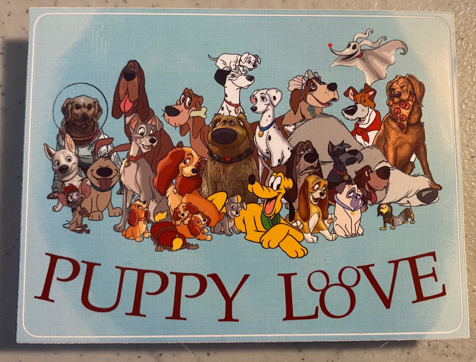 3" x 4" 'Favorite Animated Dogs/Puppies' Vinyl Glossy Sticker
