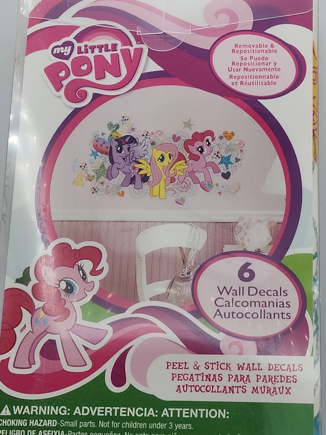 My Little Pony Friendship Is Magic Removable Wall Decals! Peel And Stick! 