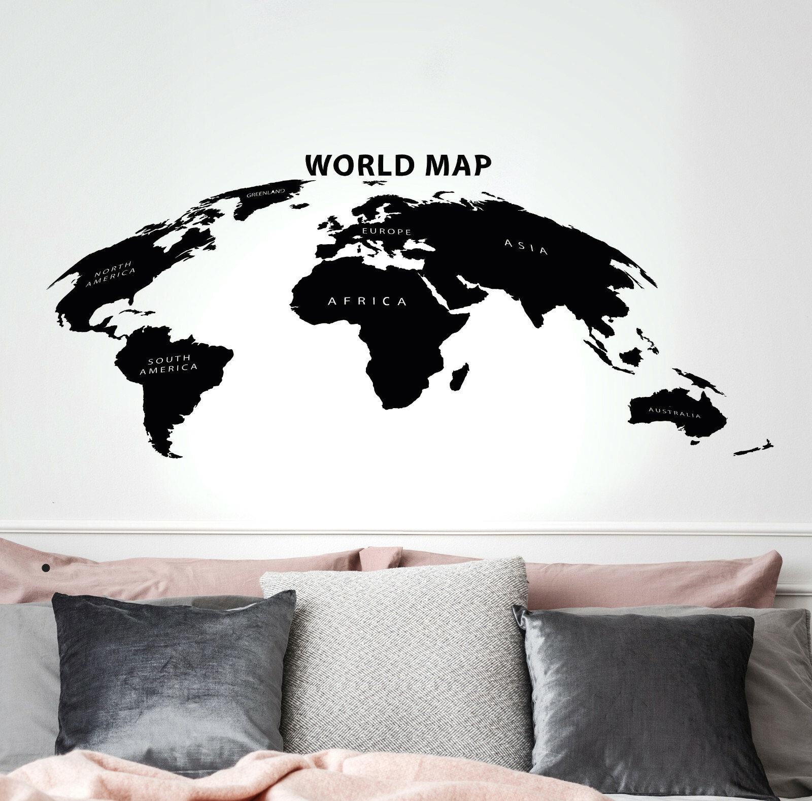 Vinyl Wall Decal Earth Travel Adventure Geography Stickers 35 in x 17 in gz277