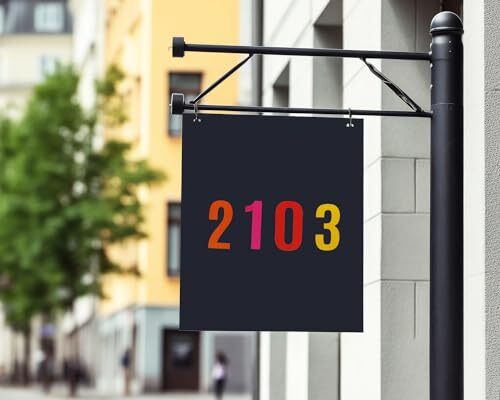5sheet 0-9 Vinyl Self Adhesive Mailbox Number Sticker Waterproof 4in Colourful