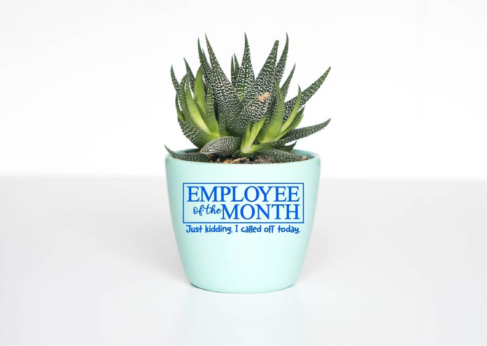 Employee of the Month Just Kidding Decal Sticker Funny Job F Work Call Off Quit
