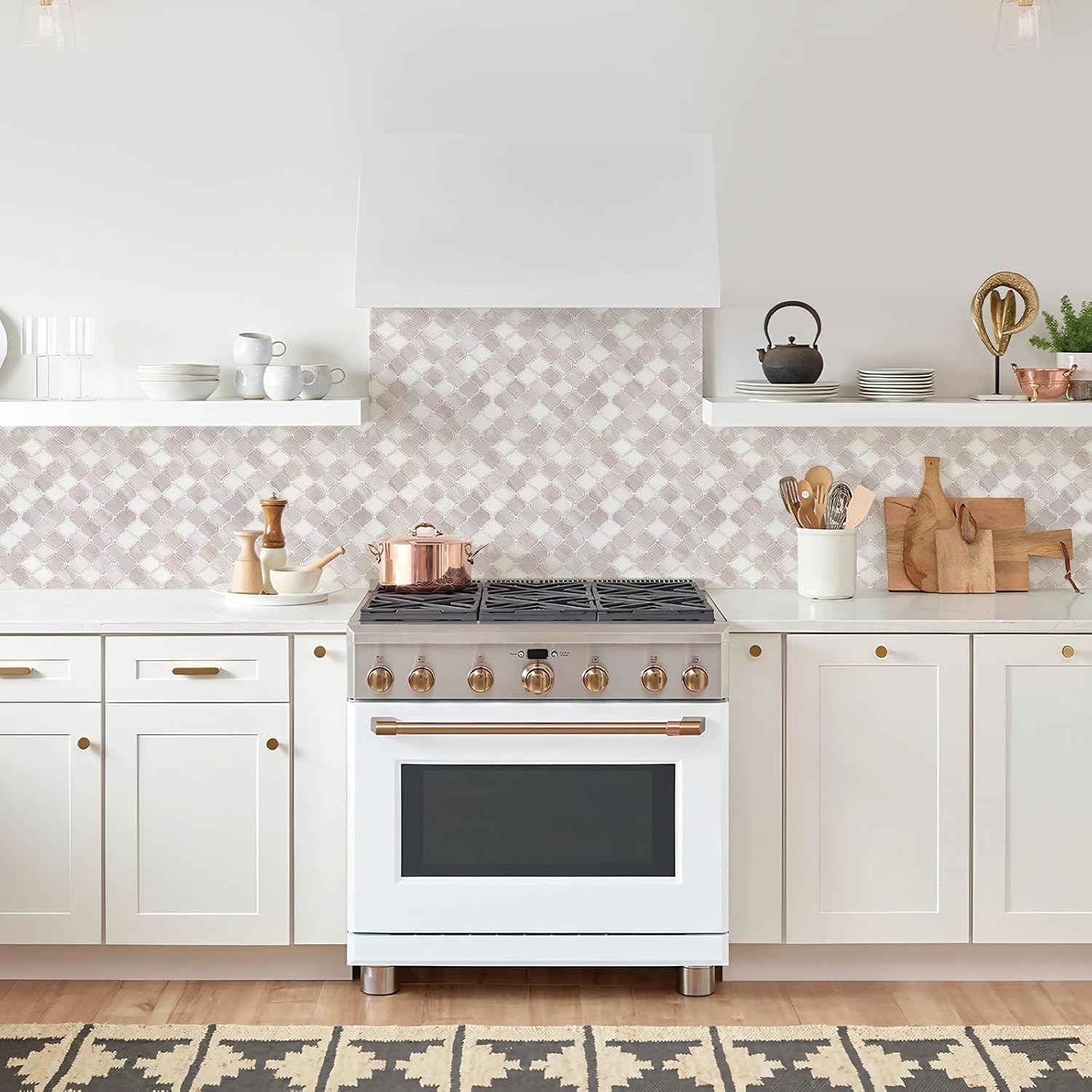 Arabesque Peel Stick Backsplash 12×12” Backsplash Tile for Kitchen Self Adhesive
