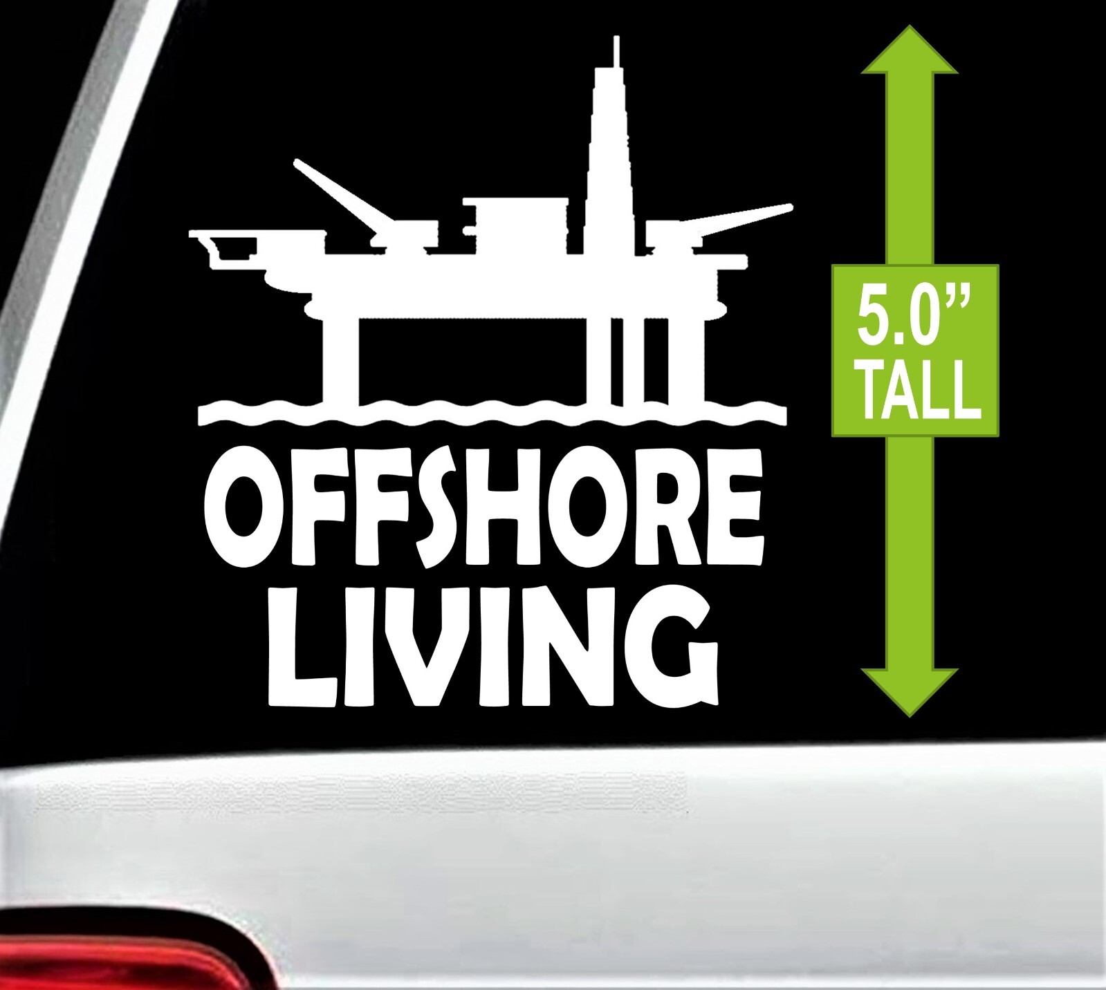 Offshore Living Oil Rig Oilfield Decal Sticker Welder HAT Pump sup Jack E1067
