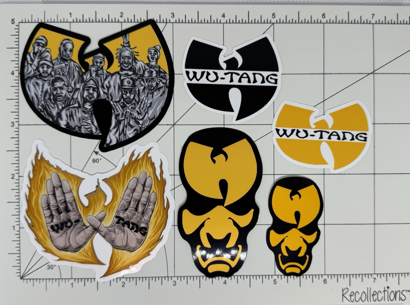 Wu Tang Clan Stickers 6 Sticker Lot