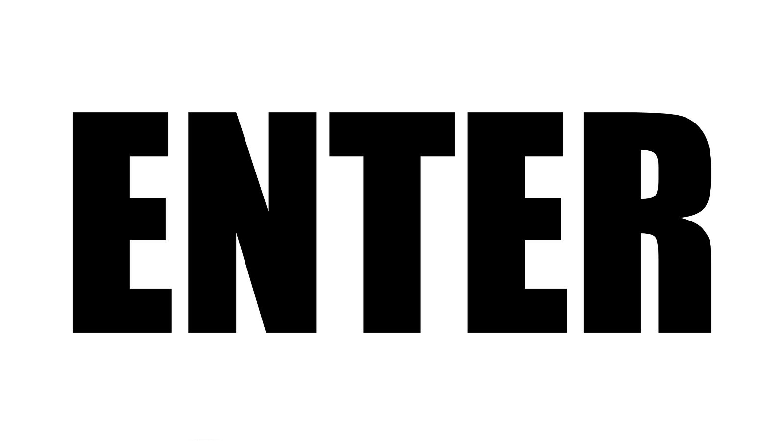 Enter Sticker – Entrance Decals – Choose Color Size
