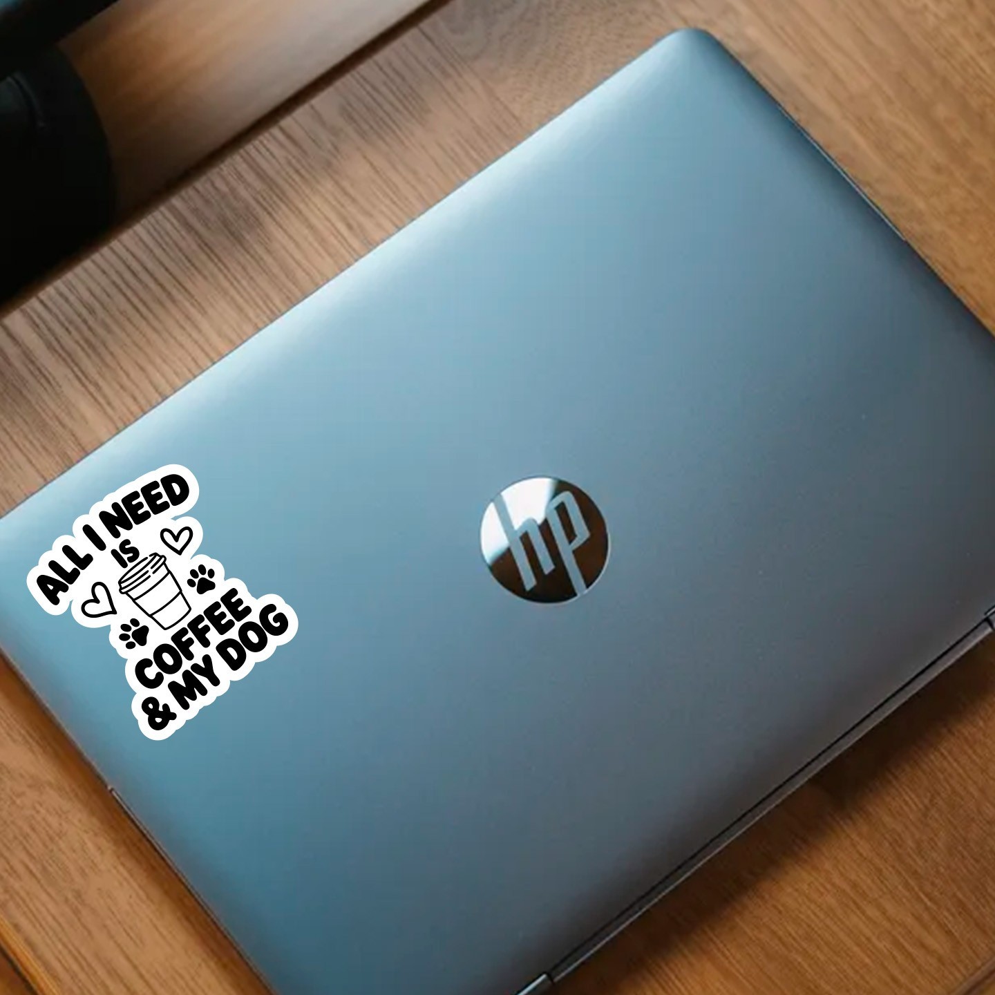 Coffee & My Dog Funny Vinyl Sticker Decal Car Laptop Water Bottle Gift