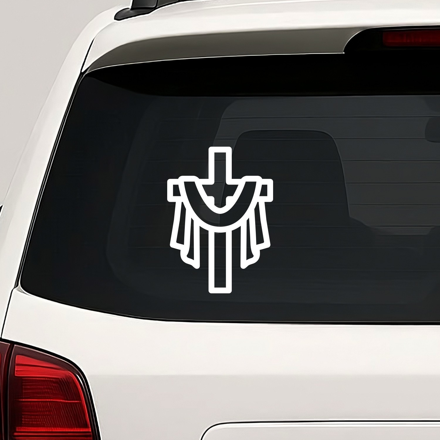 Draped Cloth Cross Vinyl Die Cut Decal Sticker – Christian Jesus Christ Easter