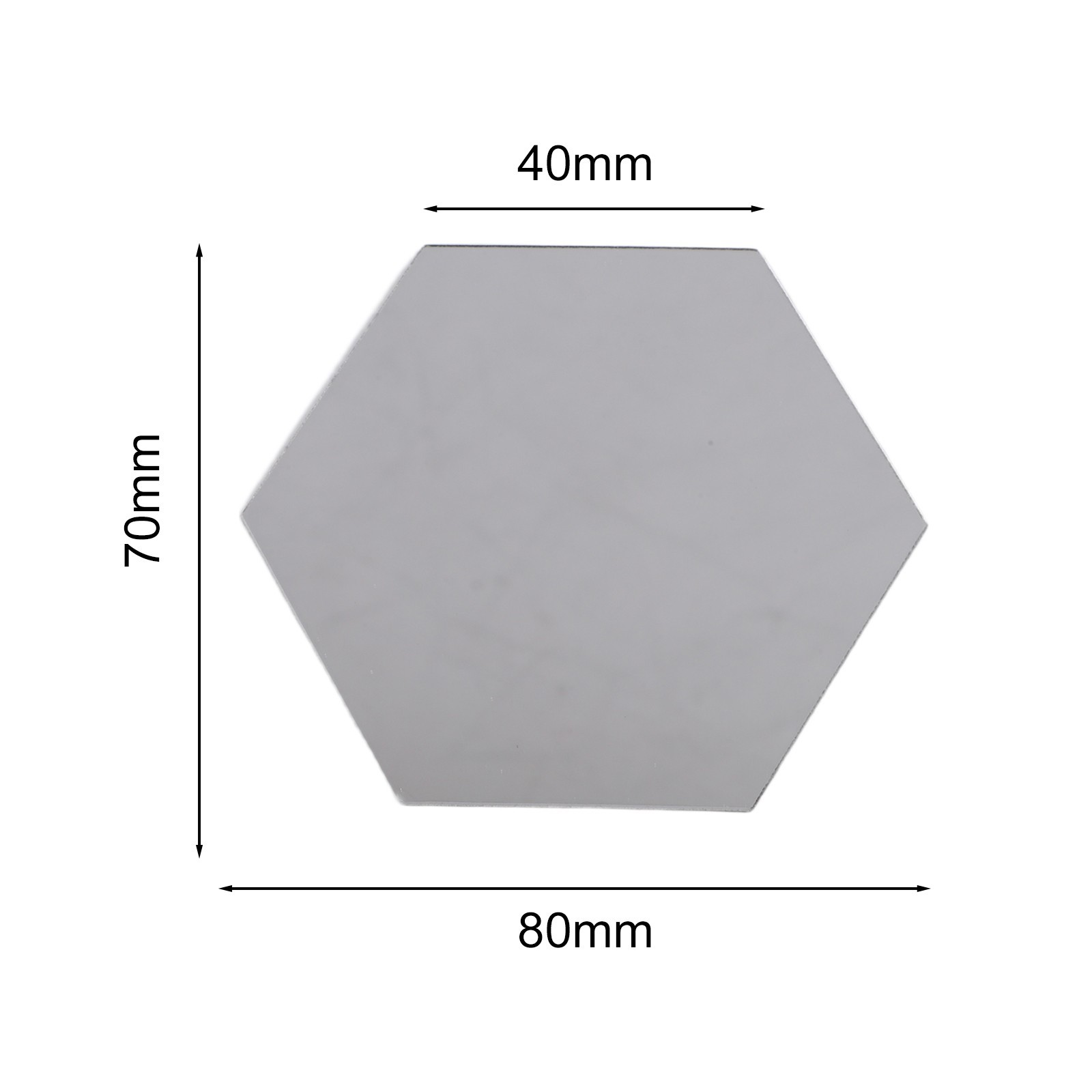 Hexagonal Mirror Wall Panels Set 32 PCS DIY Acrylic Home Wall Decoration