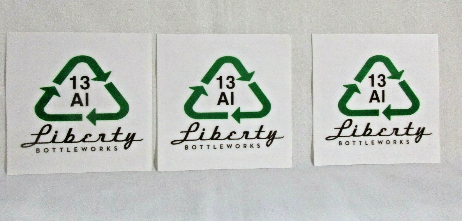 Lot of 5 Liberty Bottleworks Decal Sticker Label 2 Oval & 3 Square (See Photos)