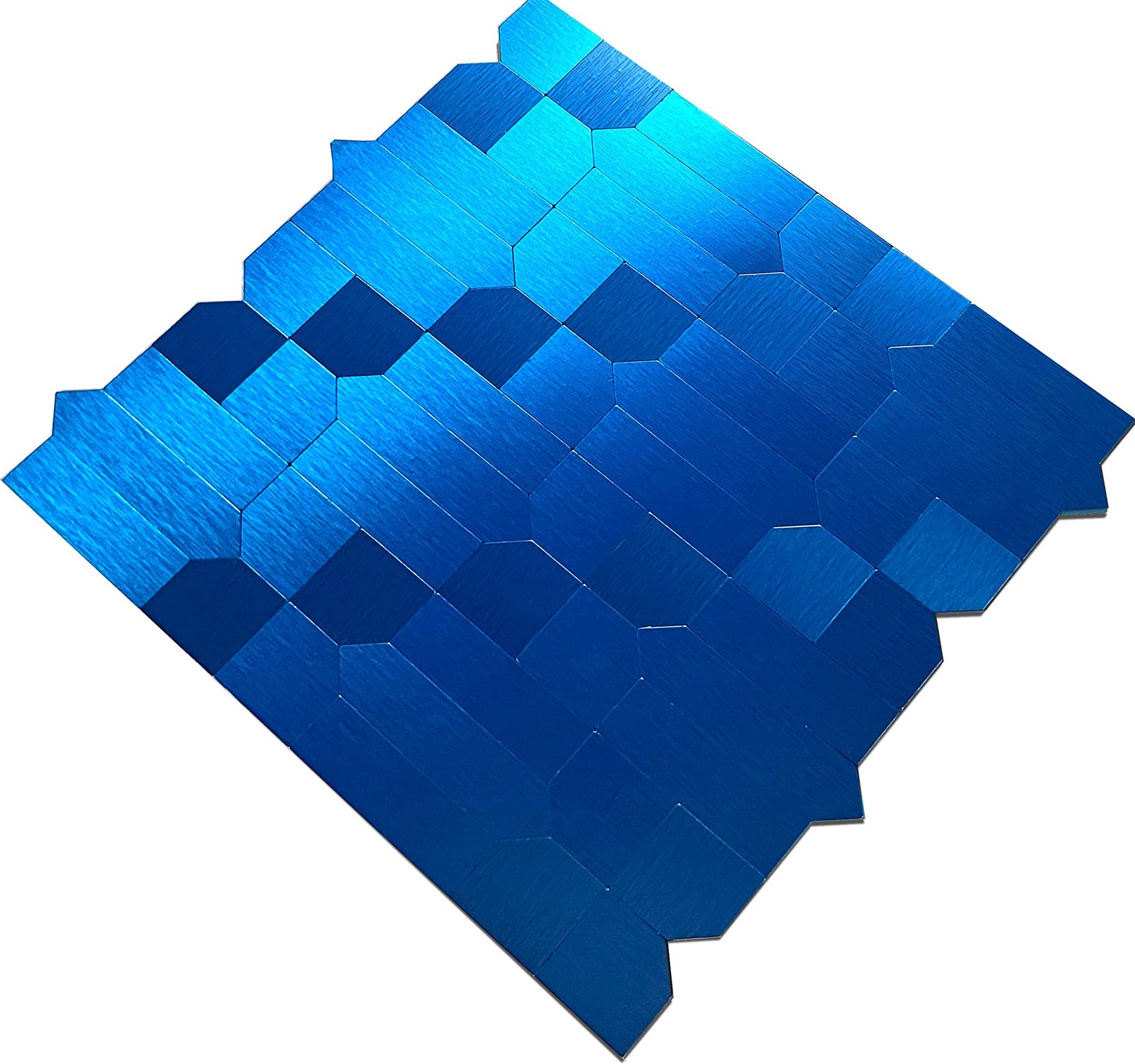 7-Sheet Peel and Stick Metal Backsplash Tiles, Self Adhesive Multiple-Shapes …
