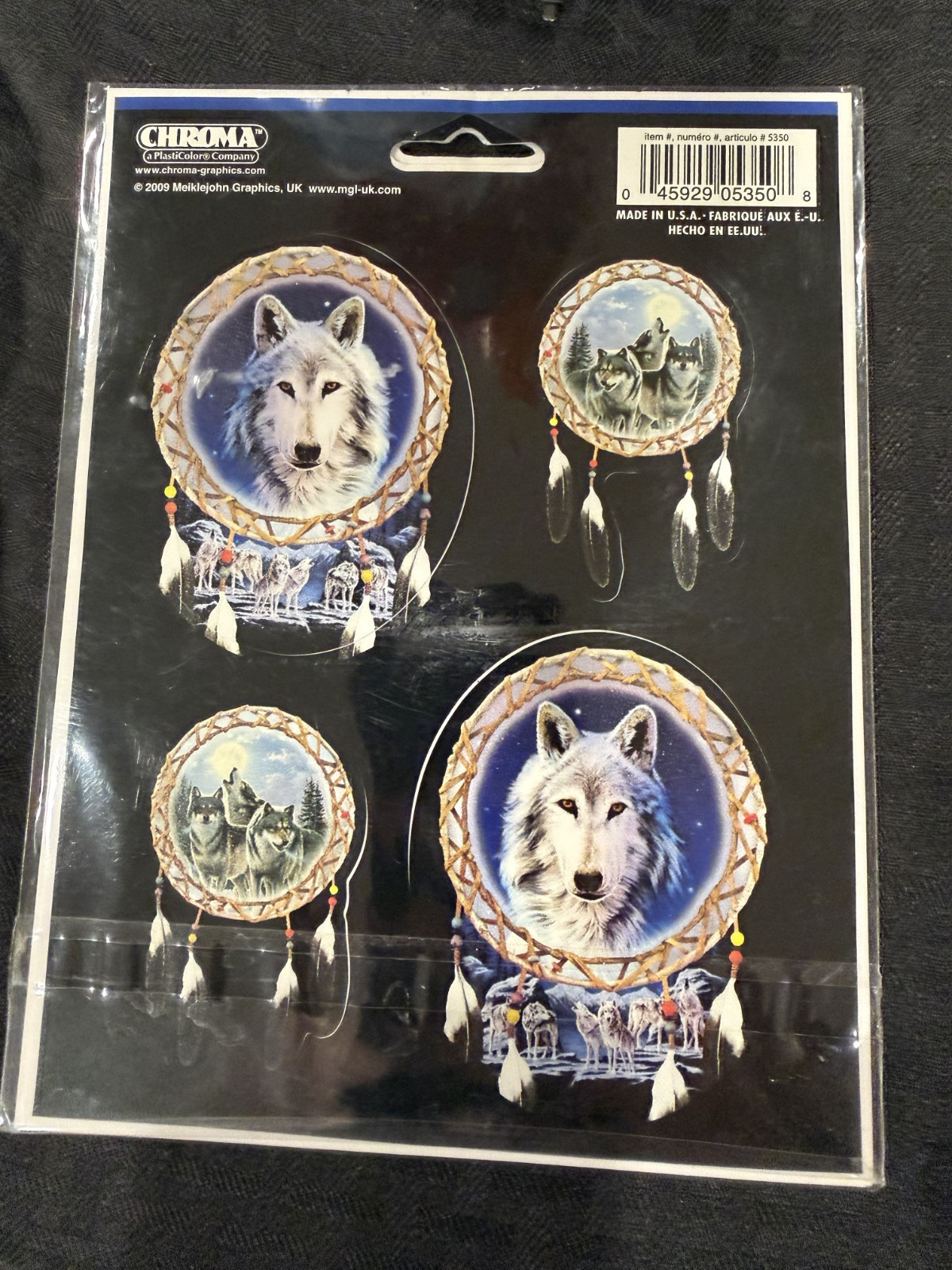 Wolf Dreamcatcher Decal Kitz 5 Piece Sticker Set Chroma Graphics New Sealed