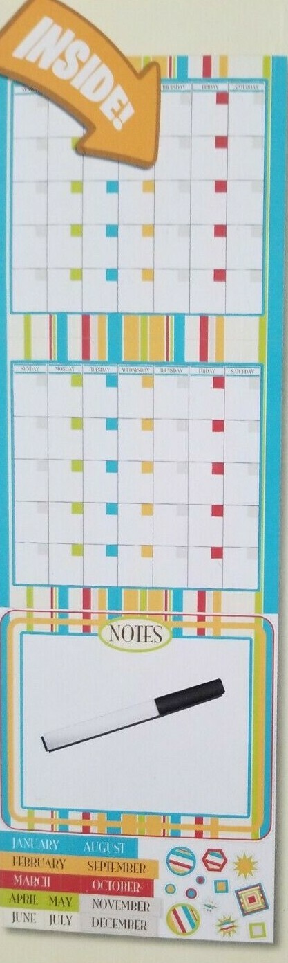 Motifs In A Minute! 2 Monthly Planning Calendars Wall Decals NIP