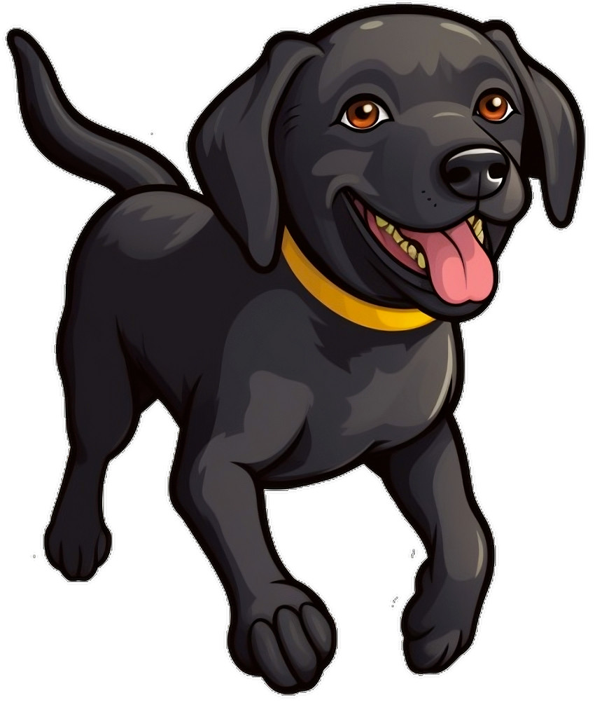 Set of 2 Labrador Retriever Dog Decal Stickers with Free Custom Text