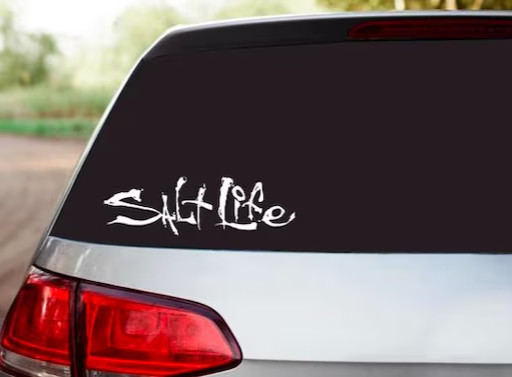 Salt Life Signature v2 Vinyl Decal Sticker – Die Cut watersports—FREE SHIPPING