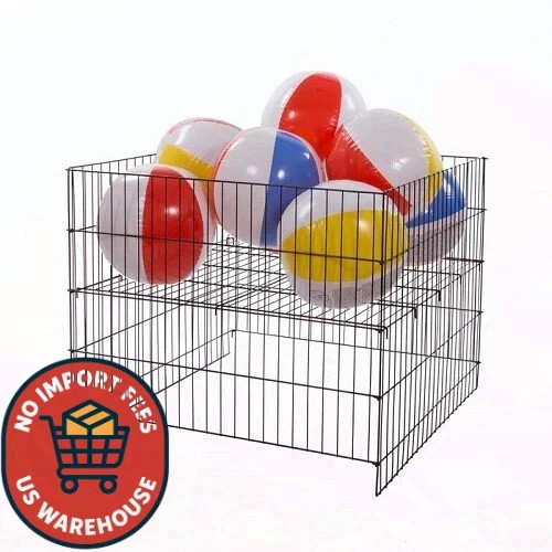 Econoco GTCECB 36" Square Economy Dump Bin Black Wire Retail Display Basket