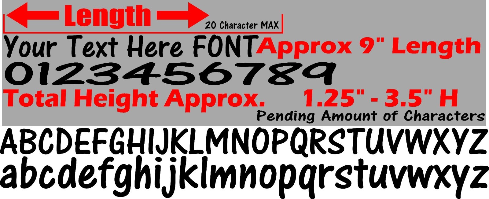 CUSTOM Vinyl Word Number Decal Sticker for Car Truck Laptop Mirror Window Text