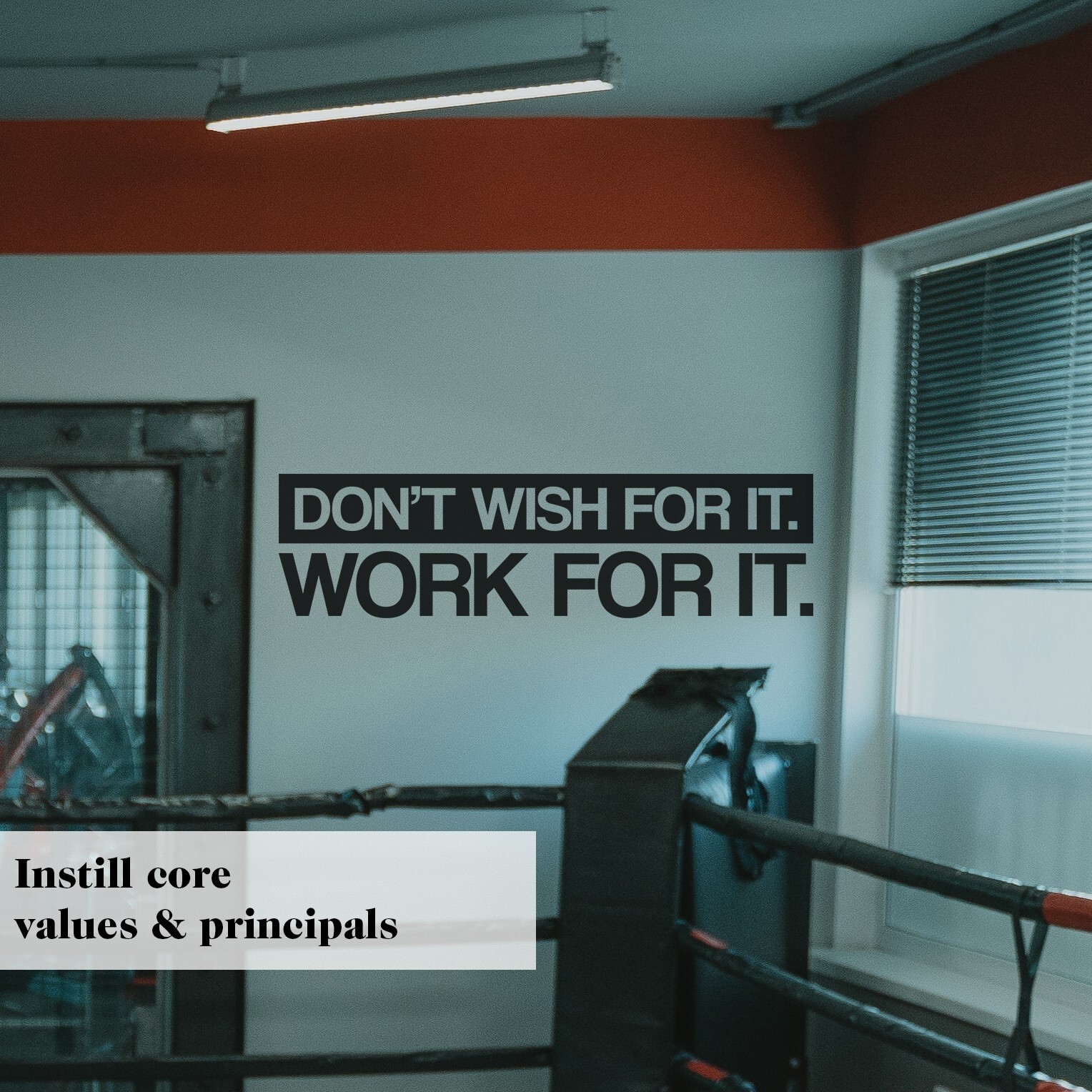 Don't Wish for it Work for it Motivational Wall Decal Sticker Quote Vinyl Art