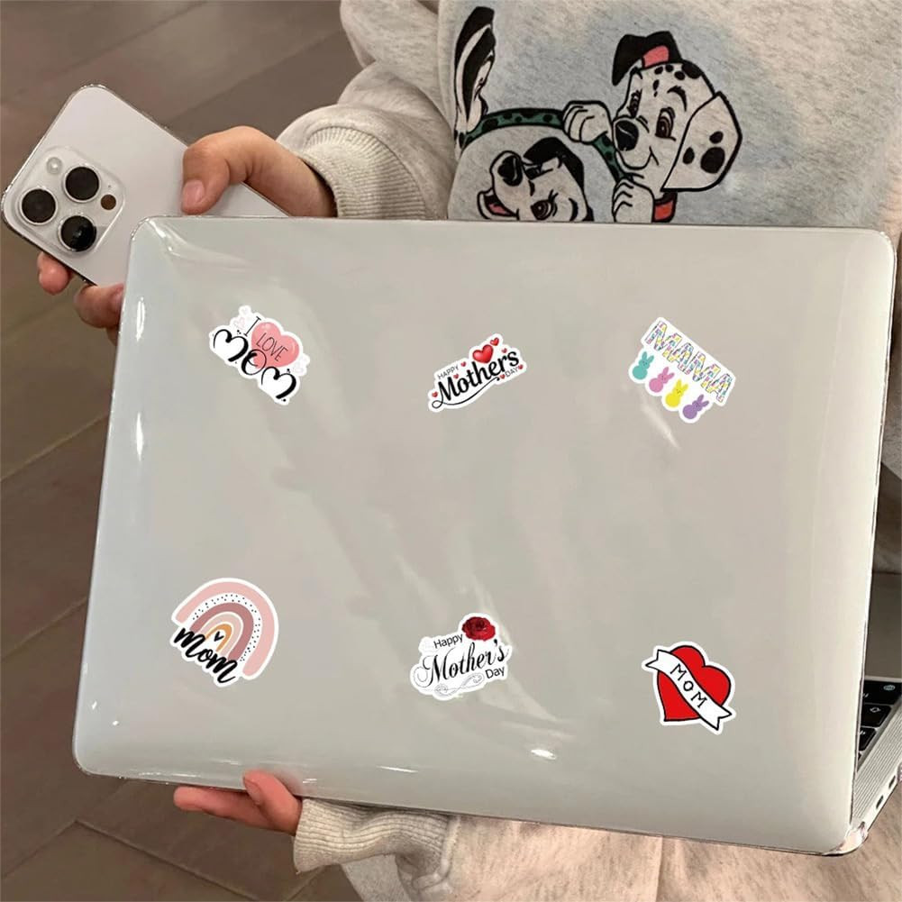 50Pcs Mother's Day Stickers Mom Waterproof Vinyl Decals | Peel and Stick waterpr