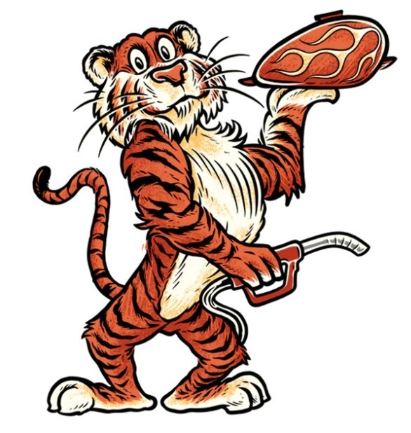 NEW LETHAL THREAT TIGER IN YOUR TANK MINI DECAL STICKER 2.75"x3" RC00274