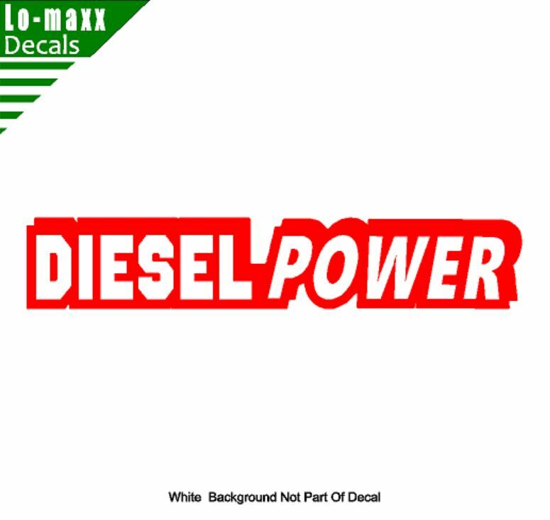 Diesel Power Truck Graphic Design Durable High Performance Die Cut Vinyl Decal