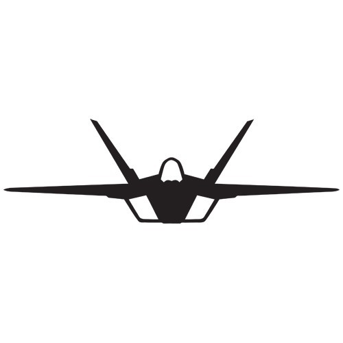 F22 MILITARY AIR FORCE PLANE ARMY CAR WINDOW VINYL DECAL STICKER (F22-01)